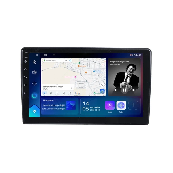 Dodge Journey 2008-2011 Android Multimedya 10 inç 10-256 GB Pro CarPlay Navigasyon Ekran ürün görseli 1