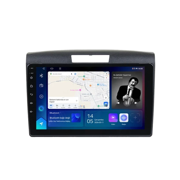 Honda CR-V 2013-2018 Android Multimedya 9 inç 10-256 GB Pro CarPlay Navigasyon Ekran ürün görseli 1