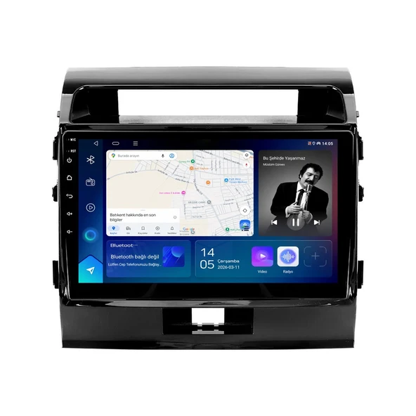 Toyota Land Cruiser 2008-2015 Android Multimedya 10 inç 4-32 GB CarPlay Navigasyon Ekran ürün görseli 1