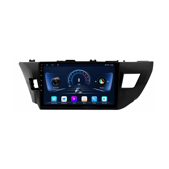 Toyota Corolla 2013-2016 Android Multimedya 10 inç 4-32 GB CarPlay Navigasyon Ekran ürün görseli 1