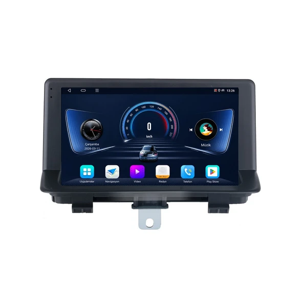 Audi Q3 2011-2018 Android Multimedya 9 inç 4-64 GB CarPlay Navigasyon Ekran ürün görseli 1