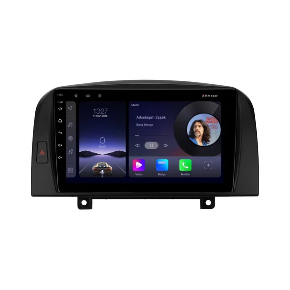 Hyundai Sonata 2005-2008 Android Multimedya 9 inç 4-64 GB CarPlay Navigasyon Ekran ürün görseli 1