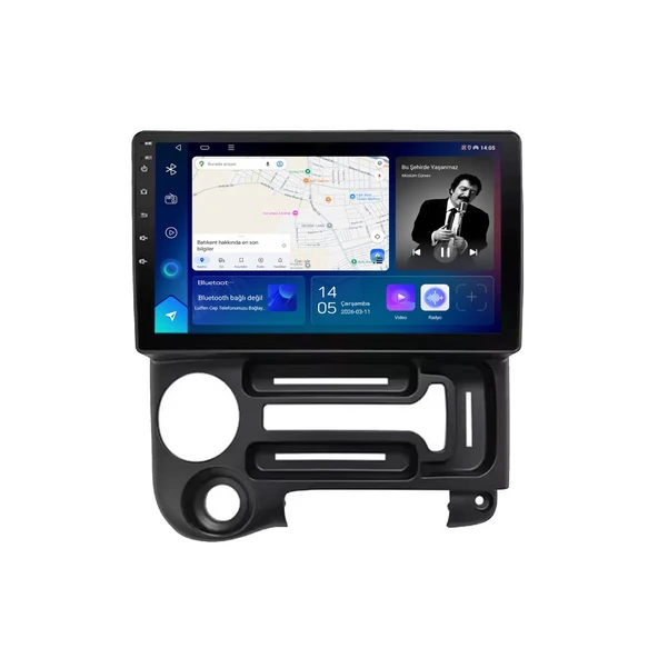 Hyundai Atos 1998-2009 Android Multimedya 9 inç 4-64 GB CarPlay Navigasyon Ekran ürün görseli 1