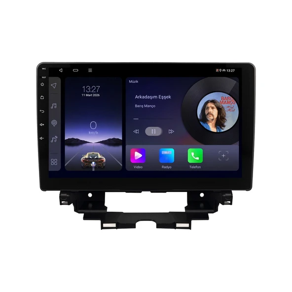 Renault Kangoo 2024-2025 Android Multimedya 10 inç 4-32 GB CarPlay Navigasyon Ekran ürün görseli 1