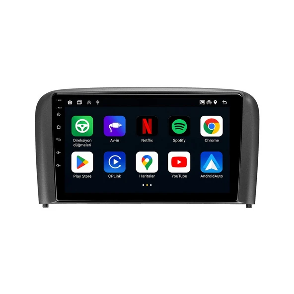 Volvo S80 1999-2006 Android Multimedya 9 inç 6-64 GB CarPlay Navigasyon Ekran ürün görseli 1