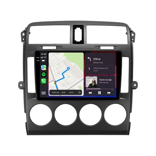Kia Carnival 2001-2006 Android Multimedya 9 inç 8-128 GB Pro CarPlay Navigasyon Ekran ürün görseli 1