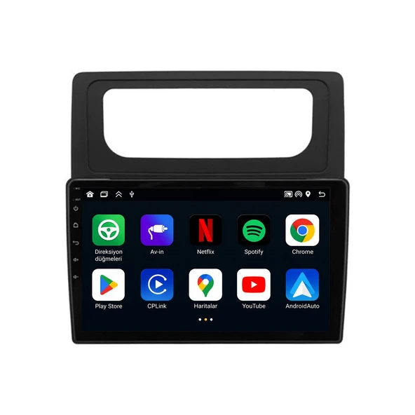 Volkswagen Caddy 2004-2010 Android Multimedya 10 inç 4-32 GB CarPlay Navigasyon Ekran ürün görseli 1