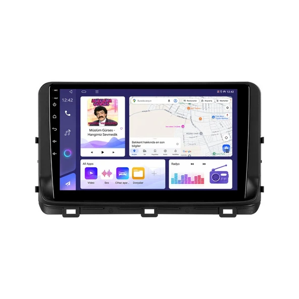 Kia Ceed 2018-2022 Android Multimedya 10 inç 8-128 GB CarPlay Navigasyon Ekran ürün görseli 1