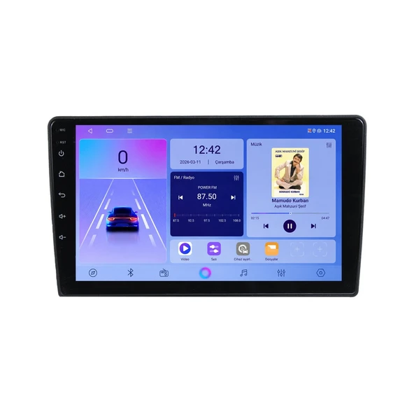 Kia Sorento 2002-2006 Android Multimedya 9 inç 4-64 GB CarPlay Navigasyon Ekran ürün görseli 1