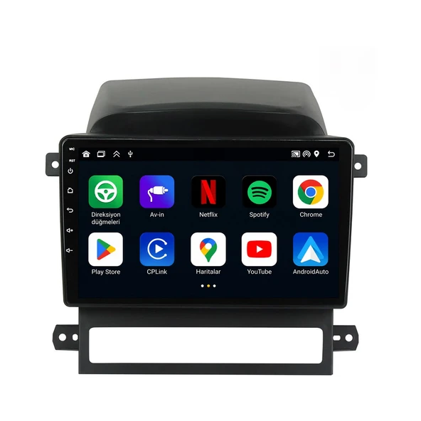 Chevrolet Captiva 2007-2012 Android Multimedya 9 inç 8-128 GB Pro CarPlay Navigasyon Ekran ürün görseli 1