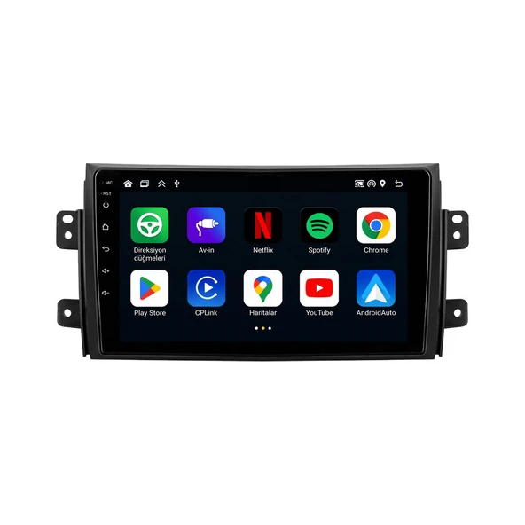 Suzuki SX4 2008-2013 Android Multimedya 9 inç 4-32 GB CarPlay Navigasyon Ekran ürün görseli 1