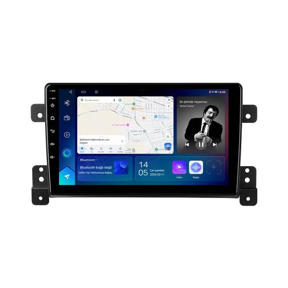 Suzuki Grand Vitara 2006-2012 Android Multimedya 9 inç 8-64 GB CarPlay Navigasyon Ekran ürün görseli 1