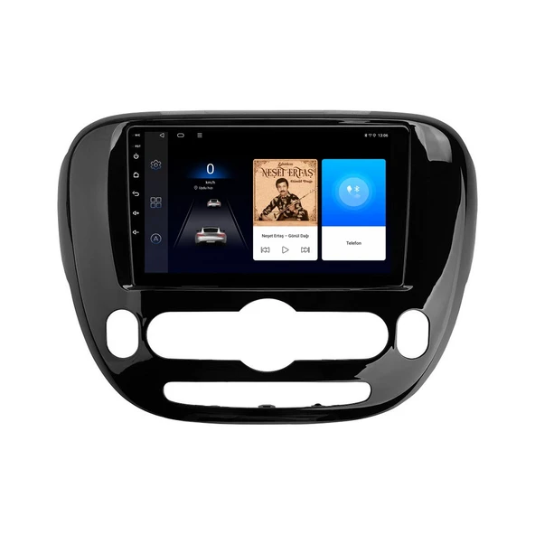 Kia Soul 2015-2017 Android Multimedya 9 inç 8-64 GB CarPlay Navigasyon Ekran ürün görseli 1