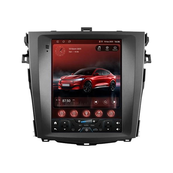 Toyota Corolla 2007-2012 Android Multimedya 9,7 inç 8-128 GB Pro CarPlay Navigasyon Ekran ürün görseli 1