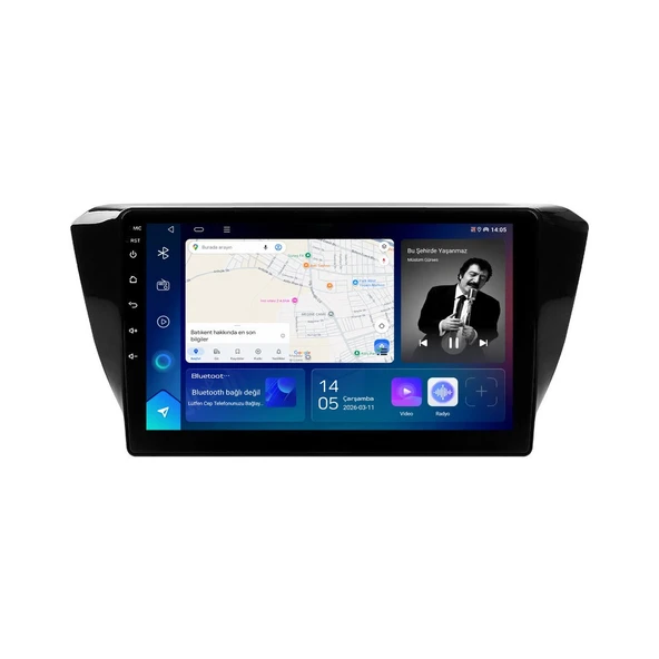 Skoda Superb 2015-2018 Android Multimedya 10 inç 8-128 GB CarPlay Navigasyon Ekran ürün görseli 1