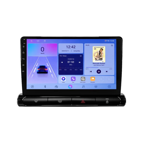 Citroen C4 Cactus 2014-2020 Android Multimedya 9 inç 4-64 GB CarPlay Navigasyon Ekran ürün görseli 1