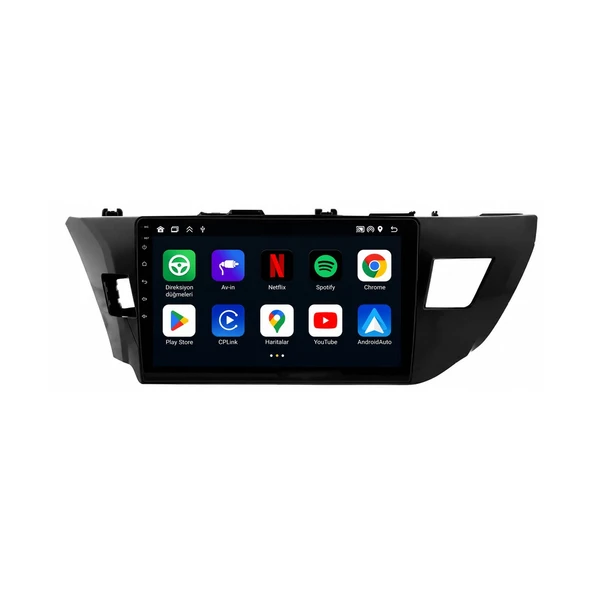 Toyota Corolla 2013-2016 Android Multimedya 10 inç 10-256 GB Pro CarPlay Navigasyon Ekran ürün görseli 1