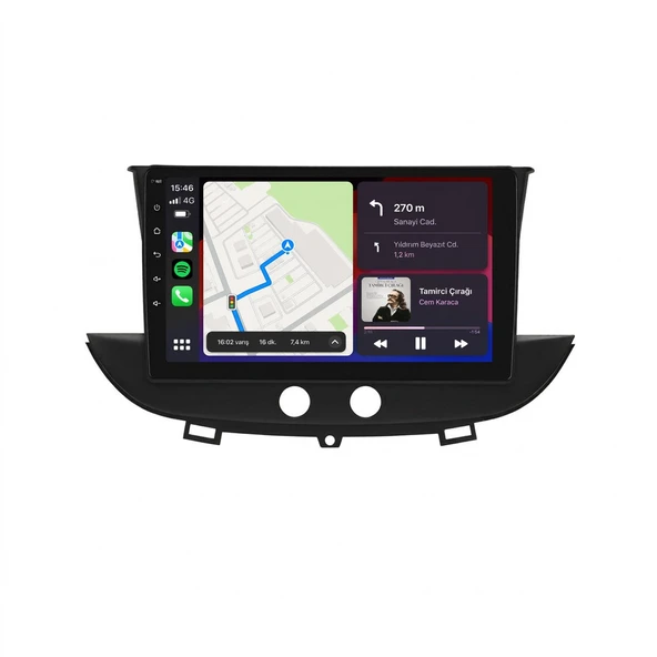 Opel Crossland X 2017-2021 Android Multimedya 9 inç 8-64 GB CarPlay Navigasyon Ekran ürün görseli 1