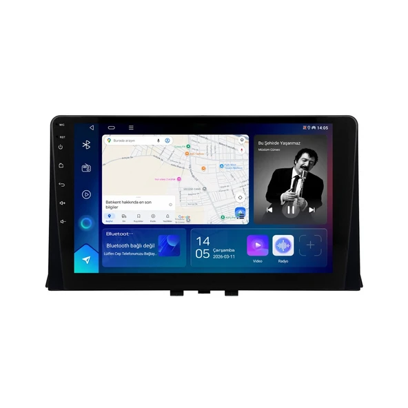Fiat Doblo Combi D5 2023 Android Multimedya 10 inç 8-128 GB CarPlay Navigasyon Ekran ürün görseli 1
