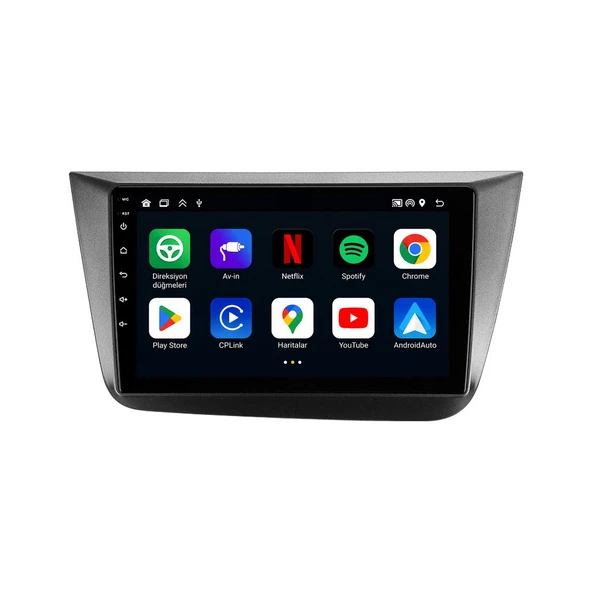 Seat Toledo 2005-2007 Android Multimedya 9 inç 8-128 GB CarPlay Navigasyon Ekran ürün görseli 1