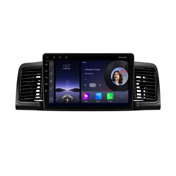 Toyota Corolla 2002-2007 Android Multimedya 9 inç 4-64 GB CarPlay Navigasyon Ekran ürün görseli 1