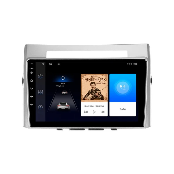 Toyota Verso 2002-2008 Android Multimedya 9 inç 8-128 GB Pro CarPlay Navigasyon Ekran ürün görseli 1