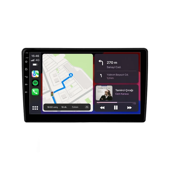 Volkswagen Caddy 2004-2020 Android Multimedya 10 inç 8-128 GB CarPlay Navigasyon Ekran ürün görseli 1