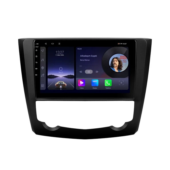 Renault Kadjar 2015-2019 Android Multimedya 9 inç 8-64 GB CarPlay Navigasyon Ekran ürün görseli 1