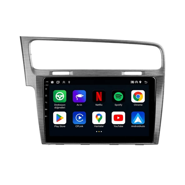 Volkswagen Golf 2012-2020 Android Multimedya 10 inç 8-64 GB CarPlay Navigasyon Ekran ürün görseli 1