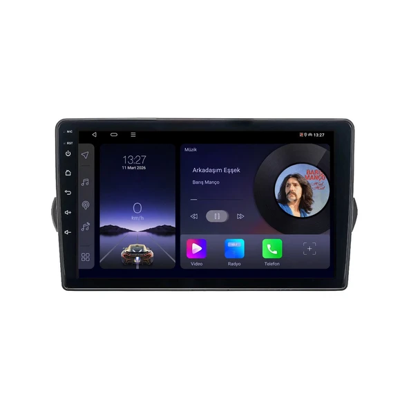 Fiat Egea Cross 2020-2024 Android Multimedya 9 inç 10-256 GB Pro CarPlay Navigasyon Ekran ürün görseli 1