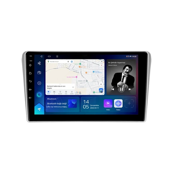 Toyota Avensis 2003-2009 Android Multimedya 9 inç 10-256 GB Pro CarPlay Navigasyon Ekran ürün görseli 1