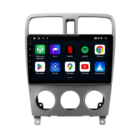 Subaru Impreza 2005-2007 Android Multimedya 9 inç 8-128 GB CarPlay Navigasyon Ekran ürün görseli 1