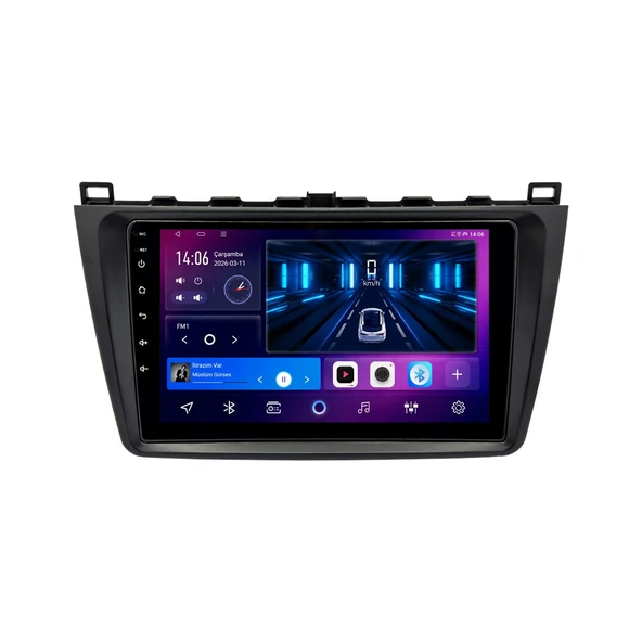 Mazda 6 2008-2012 Android Multimedya 9 inç 8-128 GB Pro CarPlay Navigasyon Ekran ürün görseli 1
