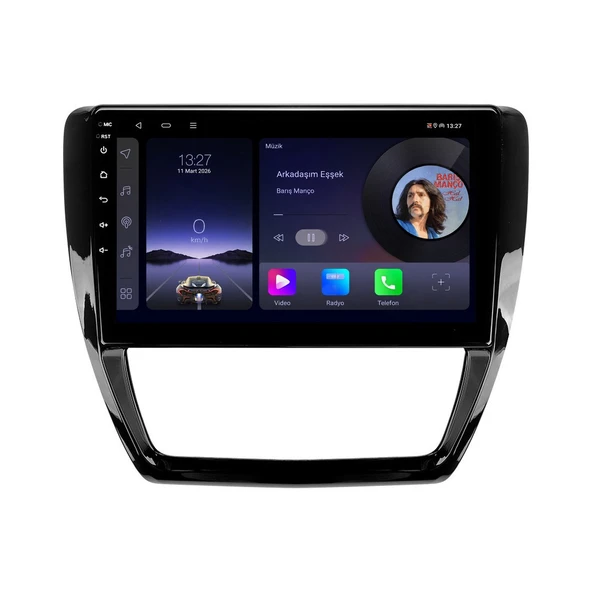 Volkswagen Jetta 2011-2017 Android Multimedya 10 inç 10-256 GB Pro CarPlay Navigasyon Ekran ürün görseli 1