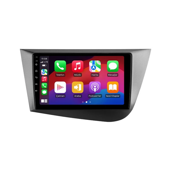Seat Leon 2006-2012 Android Multimedya 9 inç 8-128 GB CarPlay Navigasyon Ekran ürün görseli 1