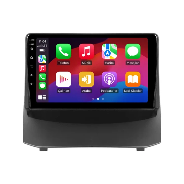 Ford Fiesta 2009-2017 Android Multimedya 9 inç 8-64 GB CarPlay Navigasyon Ekran ürün görseli 1