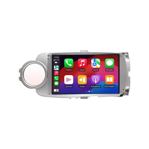 Toyota Yaris 2012-2019 Android Multimedya 9 inç 6-64 GB CarPlay Navigasyon Ekran ürün görseli 1