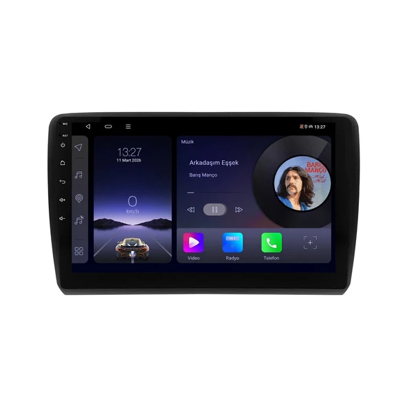 Seat Ibiza 2015-2017 Android Multimedya 9 inç 8-64 GB CarPlay Navigasyon Ekran ürün görseli 1
