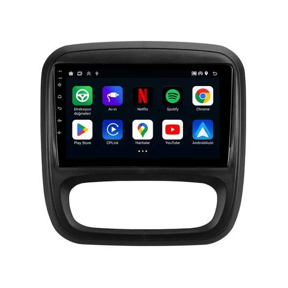 Renault Trafic Multix 2019-2021 Android Multimedya 9 inç 8-128 GB CarPlay Navigasyon Ekran ürün görseli 1