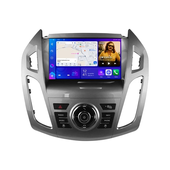 Ford Tourneo Connect 2014-2018 Android Multimedya 9 inç 8-64 GB CarPlay Navigasyon Ekran ürün görseli 1