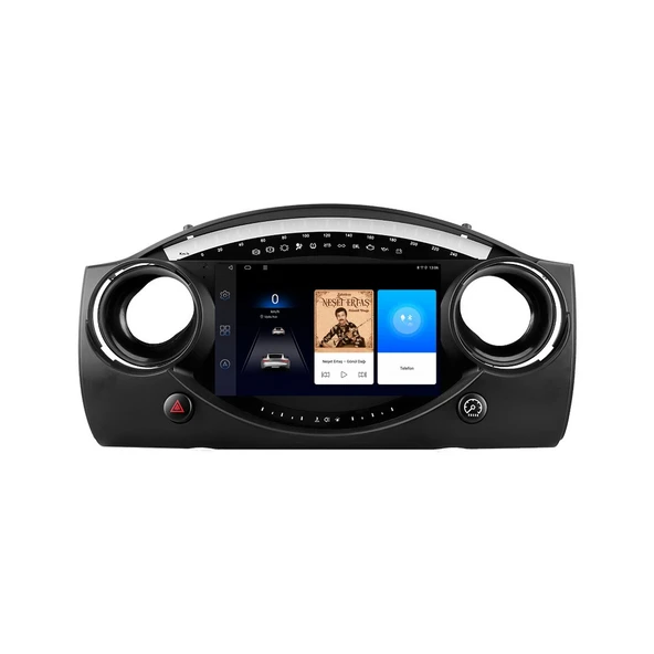 Mini Cooper 2002-2006 Android Multimedya 9 inç 6-64 GB CarPlay Navigasyon Ekran ürün görseli 1