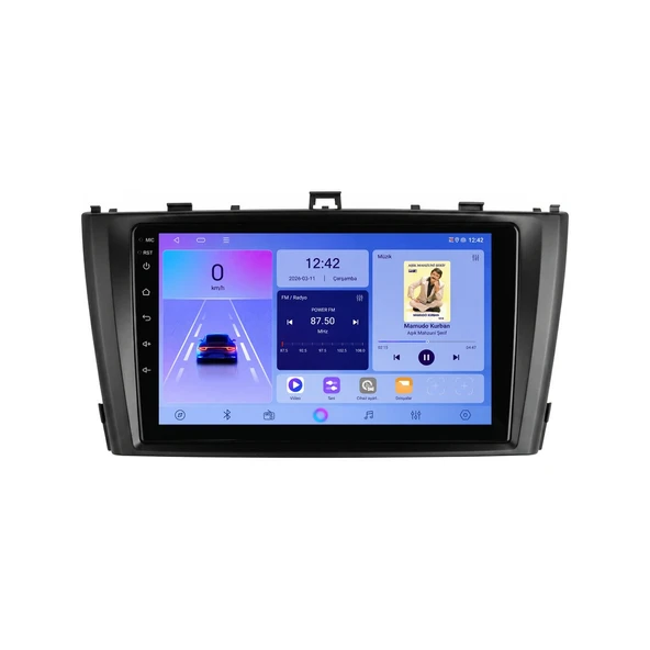 Toyota Avensis 2009-2014 Android Multimedya 9 inç 4-64 GB CarPlay Navigasyon Ekran ürün görseli 1