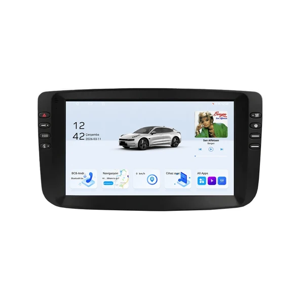 Fiat Linea 2012-2014 Android Multimedya 9 inç 8-128 GB CarPlay Navigasyon Ekran ürün görseli 1