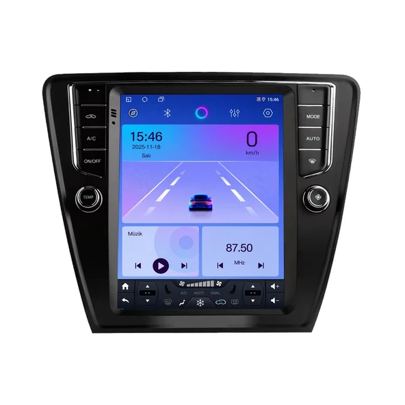 Skoda Octavia 2013-2019 Android Multimedya 9,7 inç 10-256 GB Pro CarPlay Navigasyon Ekran ürün görseli 1