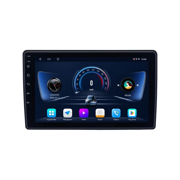 Fiat Scudo 2008-2011 Android Multimedya 9 inç 4-64 GB CarPlay Navigasyon Ekran ürün görseli 1