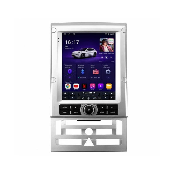 Peugeot 407 2004-2011 Android Multimedya 9,7 inç 4-64 GB CarPlay Navigasyon Ekran ürün görseli 1