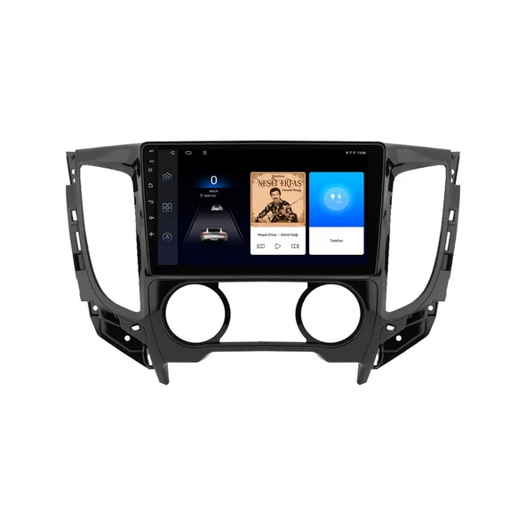 Fiat Fullback 2016-2017 Android Multimedya 9 inç 4-64 GB CarPlay Navigasyon Ekran ürün görseli 1