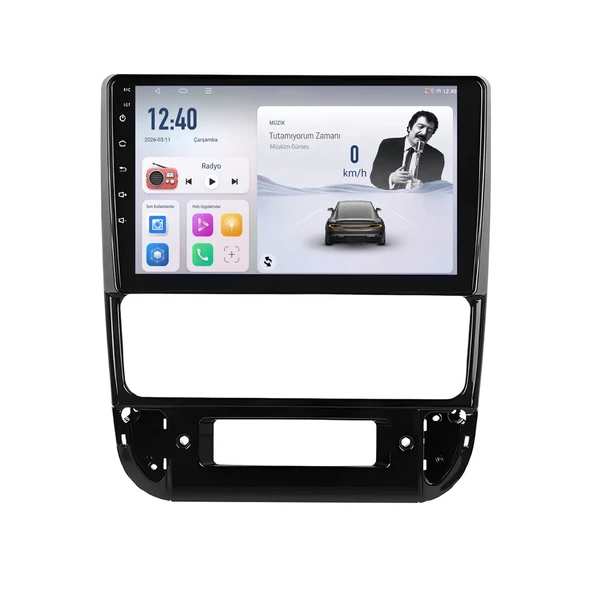 Peugeot 406 1996-2004 Android Multimedya 9 inç 8-128 GB Pro CarPlay Navigasyon Ekran ürün görseli 1
