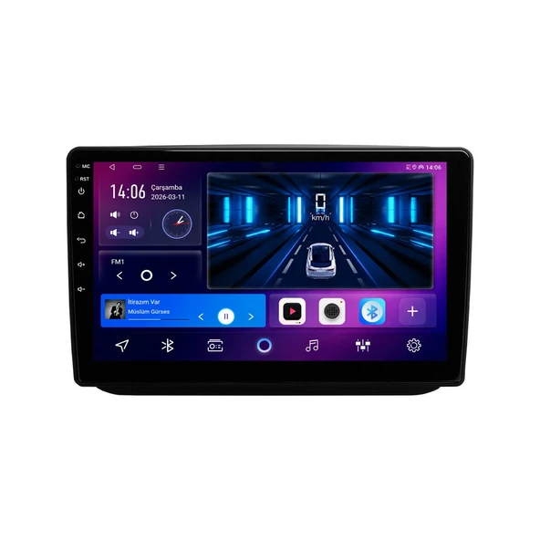 Skoda Fabia 2008-2014 Android Multimedya 10 inç 8-64 GB CarPlay Navigasyon Ekran ürün görseli 1
