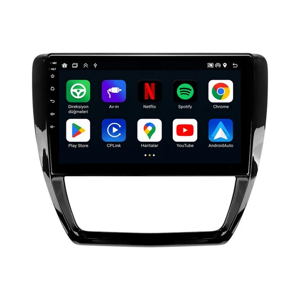 Volkswagen Jetta 2011-2017 Android Multimedya 10 inç 4-64 GB CarPlay Navigasyon Ekran ürün görseli 1